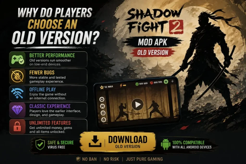 Why players choose Shadow Fight 2 old version for classic gameplay and better performance
